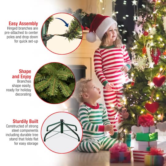9 ft. Pre-Lit Dunhill® Fir Medium Profile Artificial Christmas Tree, Clear Lights